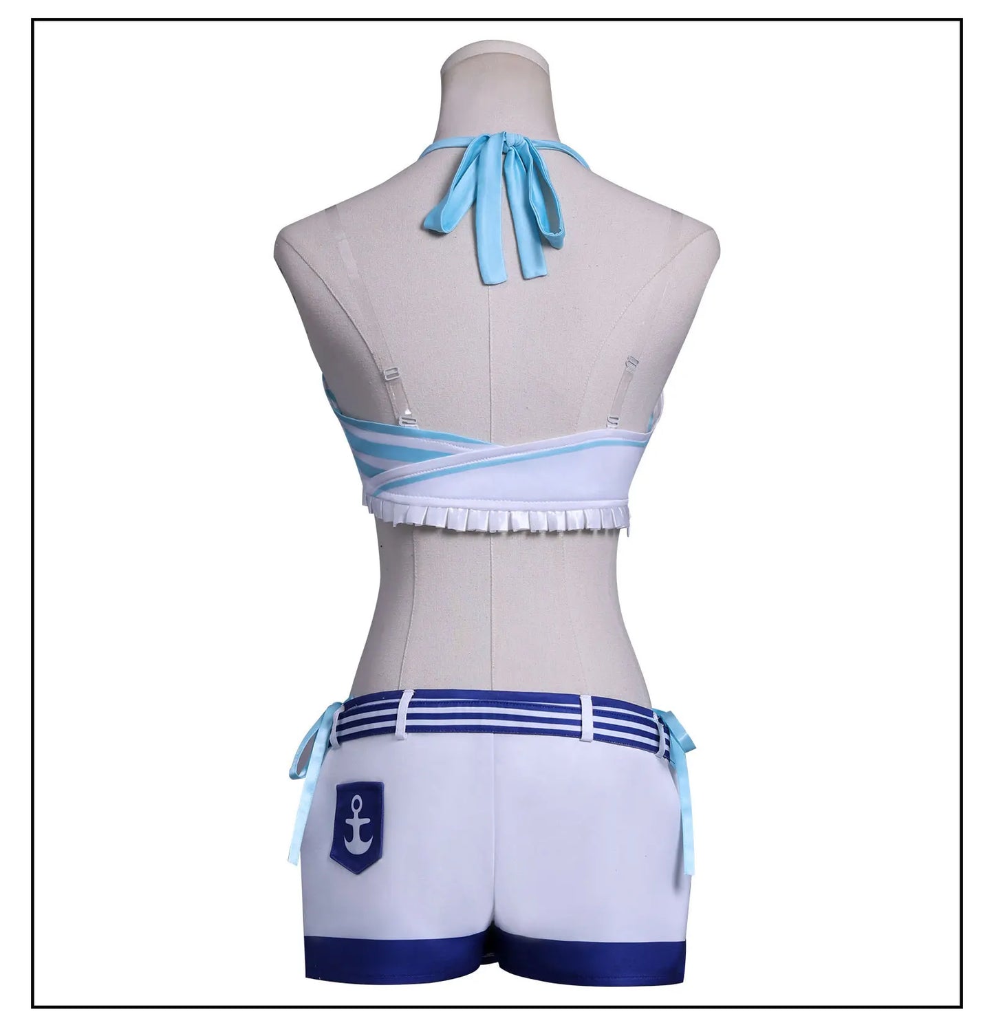 VTuber Sameko Saba Cosplay Costume Wig Dress Outfit Ears Headwear Uniform Festival Halloween Party for Women Girls Carnival Prop