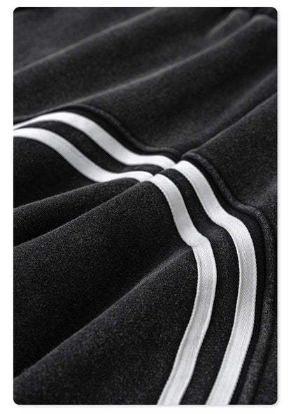 ZODF New Autumn Winter Men Fleece Sweatpants Women Unisex 332gsm Washed Ribbon Warm Joggers Pants Brand Clothes HY0877