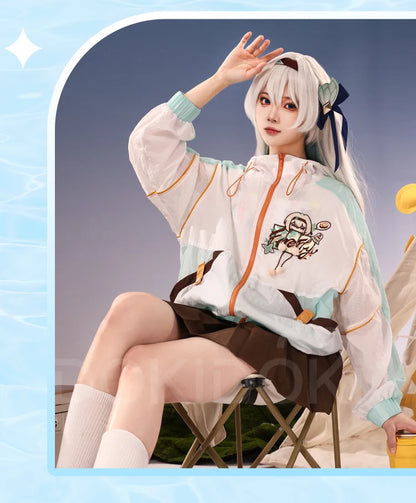 Aventurine Blade Robin Firefly Sparkle Feixiao Doujin Cosplay Costume Game Honkai: Star Rail DokiDoki-SR HSR Sunscreen Jacket