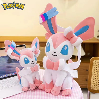 40/50/75CM Big Size Pokemon Sitting Sylveon Plushies Cartoon Anime Stuffed Comfortable Soft Doll Bolster Decorate Cushion Gift
