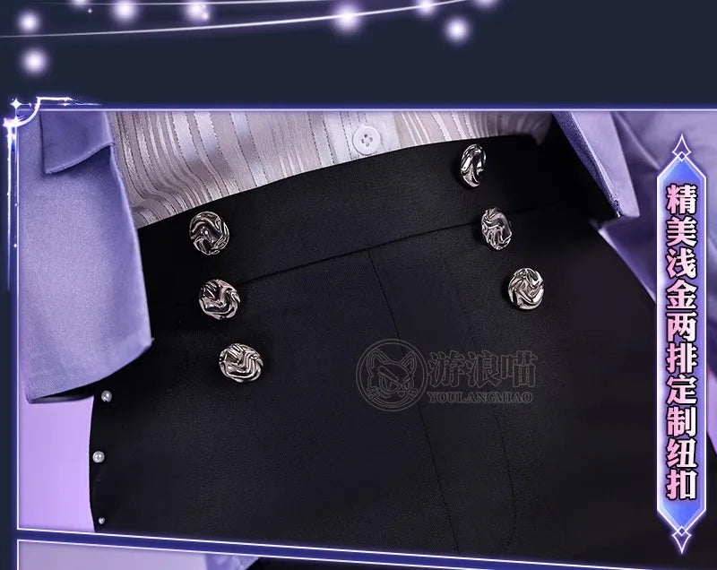 Love and Deepspace Rafayel Boundless Seas Cosplay Costume Wig Birthday Suit Uniform Ring Halloween Party for Women Men iCoser