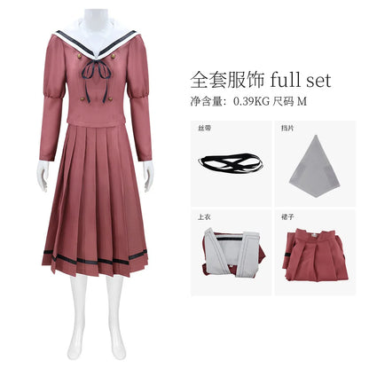 Anime The Fragrant Flower Blooms with Dignity Kaoruko Waguri Cosplay Costume Wig Red JK Skirt School Uniform for Women Girls Cos