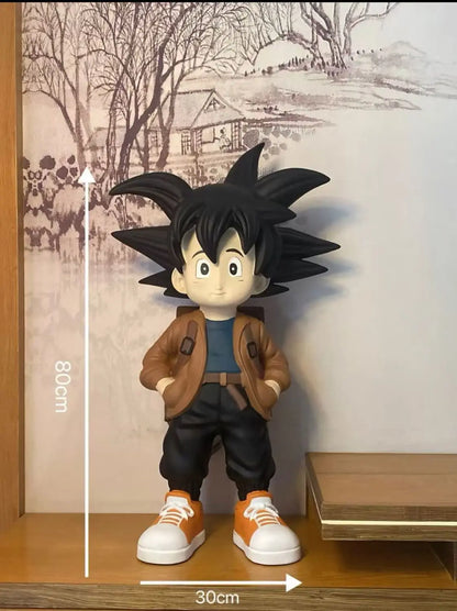 Dragon Ball Anime Figurine 80CM Action Figure Large Garage Kit Cartoon Wukong GK Resin Model Children's Toys Collection Gift