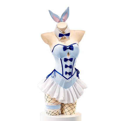 IN STOCK Kitagawa Marin Cosplay Costume Anime Cosplay DokiDoki-N Blue Bunny Girl Costume Marin Sexy Dress Rabbit Ears