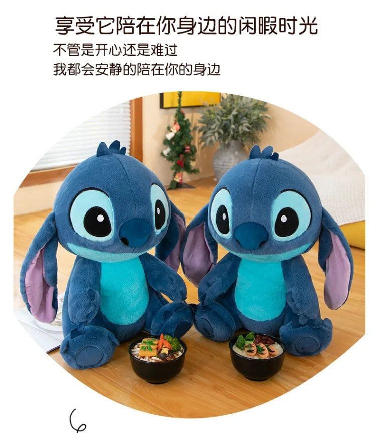 50/60/80cm Super Big Size Lilo & Stitch Disney Anime Plush Stuffed Doll Room Decor Large Plush Children's Pillow Holiday Gifts