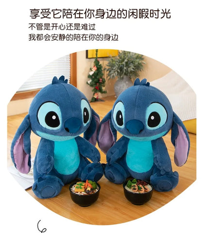 50/60/80cm Super Big Size Lilo & Stitch Disney Anime Plush Stuffed Doll Room Decor Large Plush Children's Pillow Holiday Gifts