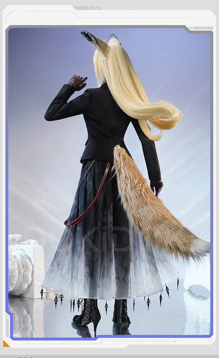 IN STOCK Vulpisfoglia Cosplay Costume Game Arknights DokiDoki-SR Vulpisfoglia Ears Tail Women Halloween Costume