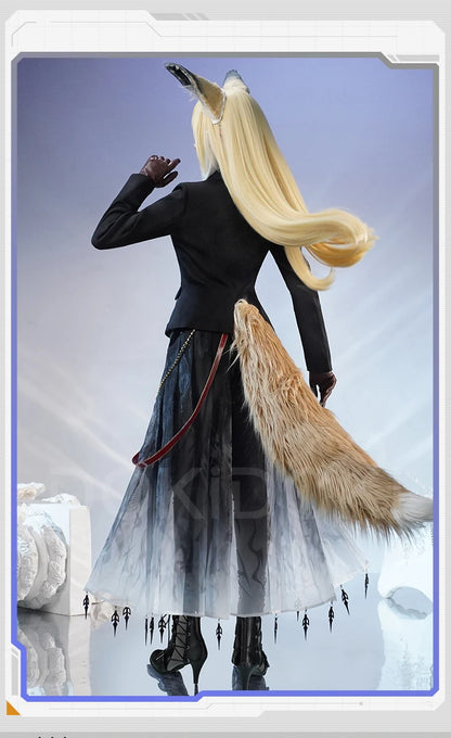 IN STOCK Vulpisfoglia Cosplay Costume Game Arknights DokiDoki-SR Vulpisfoglia Ears Tail Women Halloween Costume