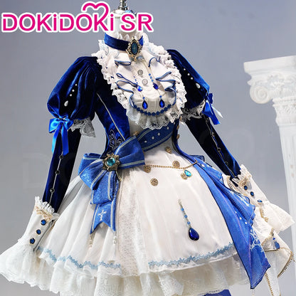 IN STOCK Focalors Furina Doujin Cosplay Costume Game Genshin Impact DokiDoki-SR Fontaine Hydro Focalors Women Waltz Dress Lolita