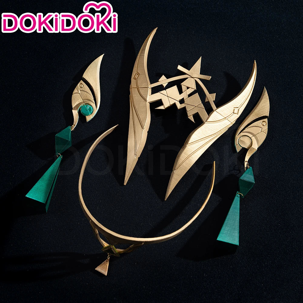 IN STOCK Nefer Headwear Cosplay Accessories Game Genshin Impact DokiDoki Metal Headdress Song of the Welkin Moon Nefer Headwear