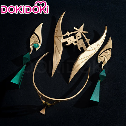 IN STOCK Nefer Headwear Cosplay Accessories Game Genshin Impact DokiDoki Metal Headdress Song of the Welkin Moon Nefer Headwear
