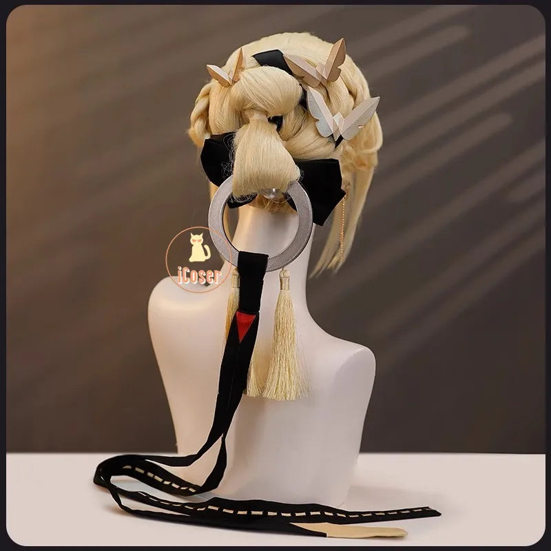 iCoser Zenless Zone Zero Evelyn Chevalier Cosplay Costume Wig Uniform Headwear Earrings Stars of Lyra Halloween Women Carnival