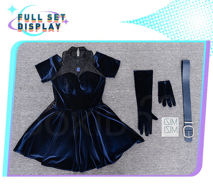 IN STOCK Mizi Cosplay Costume Anime Cosplay【S-3XL】Alien Stage DokiDoki-R Stage Costume Mizi Dress Cosplay Tattoo Plus Size