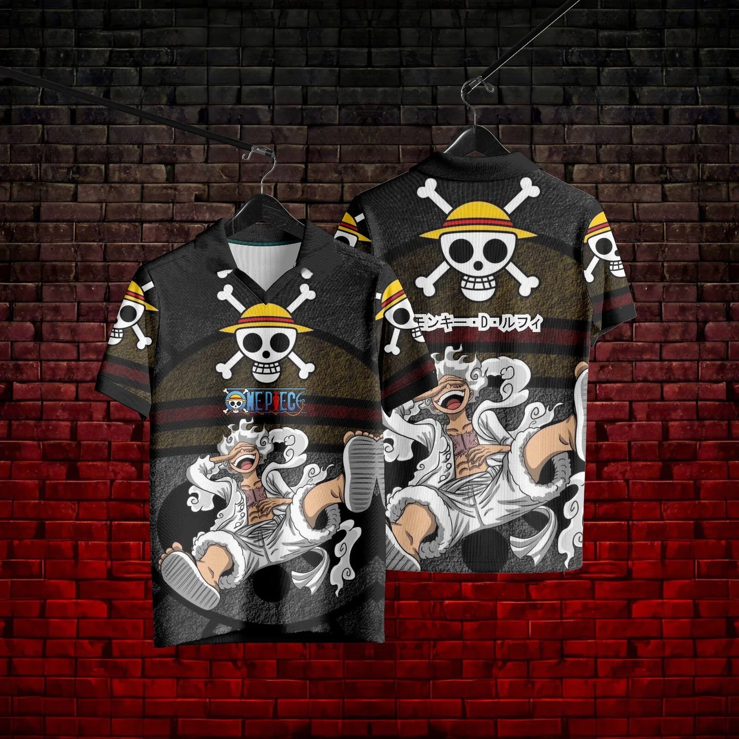 Summer Fashion Vintage Retro T-shirt Series Anime One Piece Luffy Anime Y2k Korean Style Kpop Baseball Hockey Unisex Tops Tees