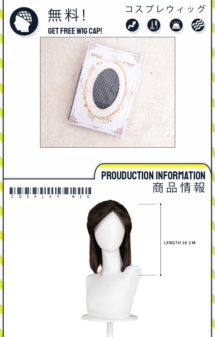 Ishaa Ekkoo Maddiee Aniviaa LeBlancc Cosplay Wig Game Anime DokiDoki Women Men Short Hair Ishaa Cosplay Free Wig Cap