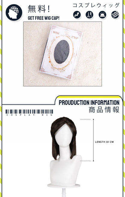 Ishaa Ekkoo Maddiee Aniviaa LeBlancc Cosplay Wig Game Anime DokiDoki Women Men Short Hair Ishaa Cosplay Free Wig Cap