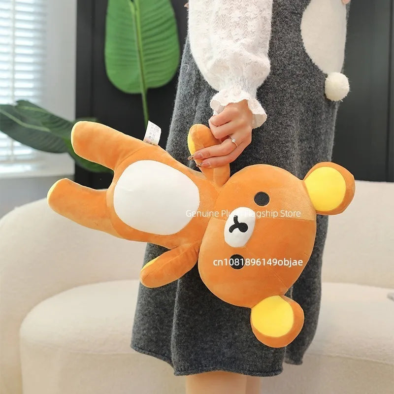 35/45/75cm Big Size Rilakkuma Kawaii Anime Plush Stuffed Doll Room Decorated Plushies Pajamas Bear Pillow Ornaments Holiday Gift