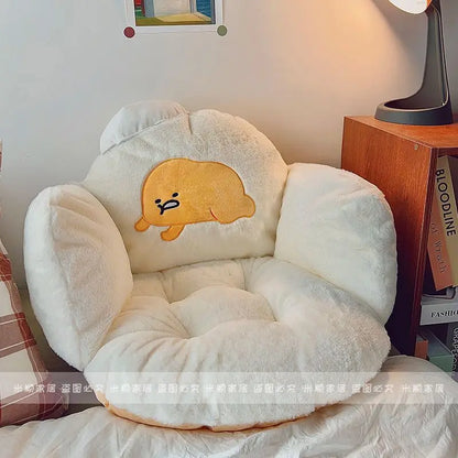 Comfortable Gudetama Seat Cushion Thickened Stuffed Anime Sitting Cushion Chair Warm Butt Bay Window Cushion Home Decor Gifts
