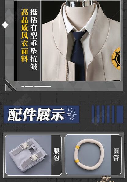 Anime Gachiakuta Tamsy Caines Cosplay Costume Wig Uniform Jacket Bag Carnival Halloween Party for Women Men Role Play Outfit Cos