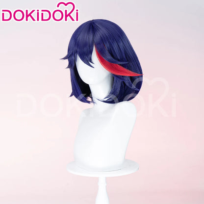 IN STOCK Matoi Ryuko Wig Anime KILL la KILL Cosplay Wig DokiDoki Women Navy Blue 35cm Short Hair Ryuuko Matoi Cosplay Free Cap