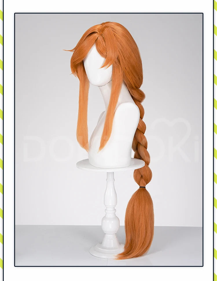 IN STOCK Flamme Wig Anime Frieren: Beyond Journey's End DokiDoki Flamme Cosplay Women 100cm Long Orange Wig Free Cap