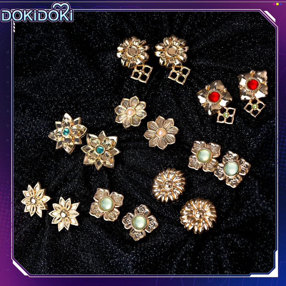 IN STOCK Rumii Miraa Zoeyy Cosplay Earrings DokiDoki Metal Headwear Earrings Rumii Headdress Halloween Cosplay Accessories