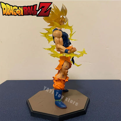 Hot Dragon Ball  Son Goku Super Saiyan Anime Figure 16cm Goku DBZ Action Figure Model Gifts Collectible Figurines for Kids