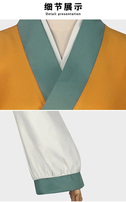 iCoser Anime The Apothecary Diaries Shisui Cosplay Costume Wig Yellow Dress Hanfu Palace Maid Clothing Halloween Party for Women