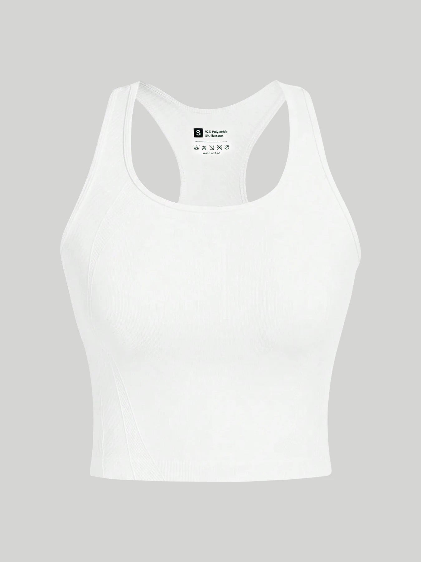 3 Piece Women’s Yoga Vest Set Seamless Racerback Crop Tops Rib Knit Breathable Workout Tank Top