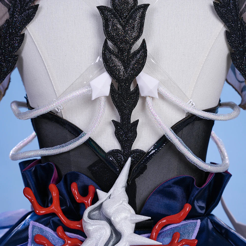 Honkai Star Rail Hysilens Cosplay Costume Wig Dress Headwear Amphoreus Festival Halloween Party for Women Girls Cos Props iCoser