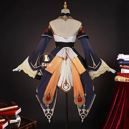 Genshin Impact Sandrone Cosplay Costume Wig Marionette Dress Uniform Headwear Eleven Fatui Harbingers Halloween Party for Women