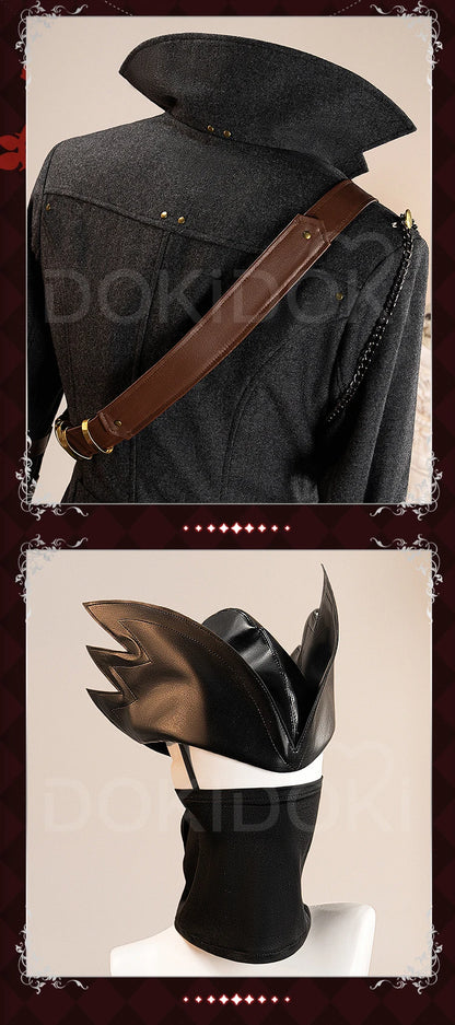 Gehrman Cosplay Costume Game Bloodborne Cosplay【XS-3XL】DokiDoki-R Men Hunter Halloween Costume Gehrman Hat Plus Size