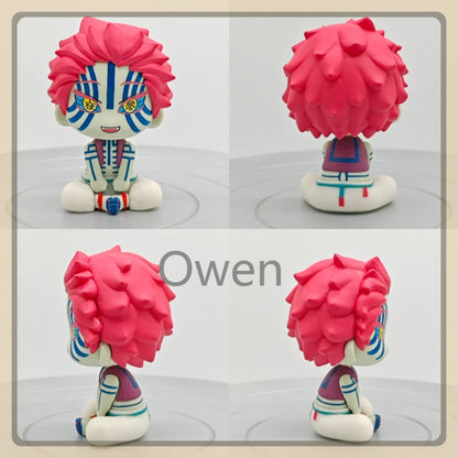 Cute Anime Demon Slayer Kimetsu No Yaiba Figurine Hashibira Inosuke Action Figures Clay Man PVC Model Statue Collection Toy Gift