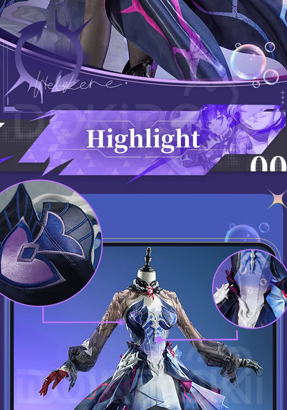 Hysilens Cosplay Costume Game Honkai: Star Rail DokiDoki-SR HSR Dress Hysilens Cosplay Halloween Costume