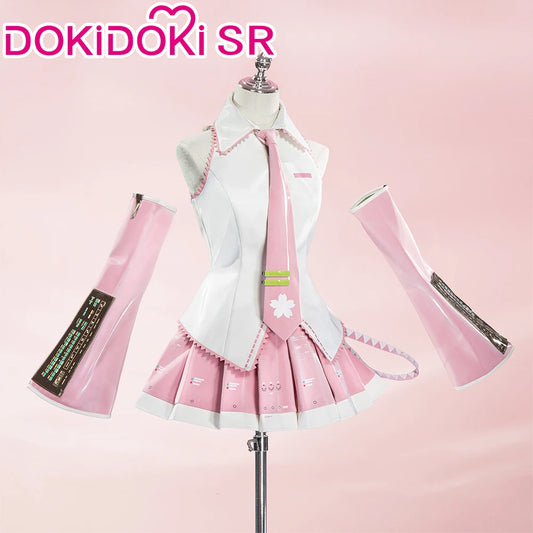 MIKUU Cosplay Costume DokiDoki-SR Sakura Mikku Cosplay Women Cute Pink Short Dress Mikuu Cosplay Costume