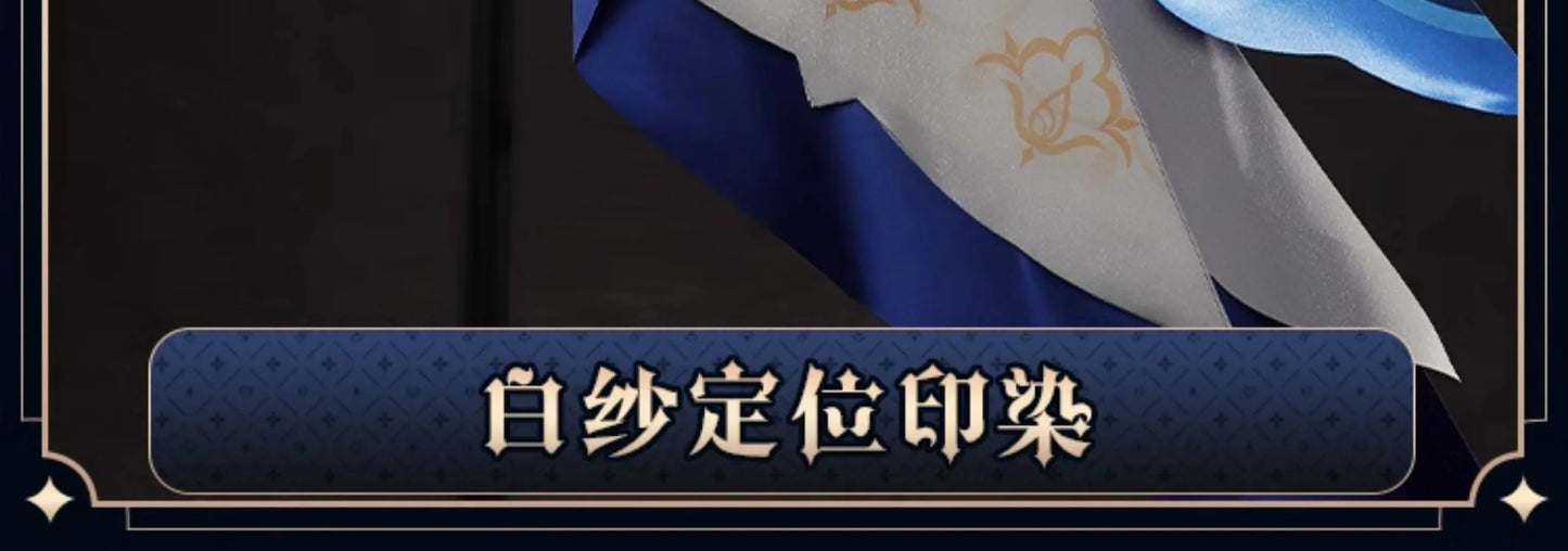 iCoser Focalors Furina Cosplay Costume Wig Dress Genshin Impact Fontaine Uniform Hat Pneuma Ousia God of Justice for Women Props