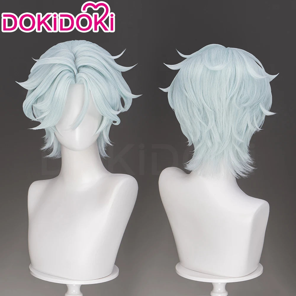 IN STOCK Dahlia Ifa Wig Game Genshin Impact DokiDoki Men Pink Hair Mondstadt Ifa Cosplay Dahlia Book Prop Free Wig Cap