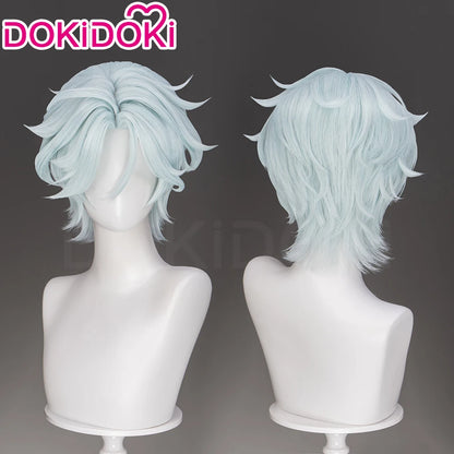 IN STOCK Dahlia Ifa Wig Game Genshin Impact DokiDoki Men Pink Hair Mondstadt Ifa Cosplay Dahlia Book Prop Free Wig Cap