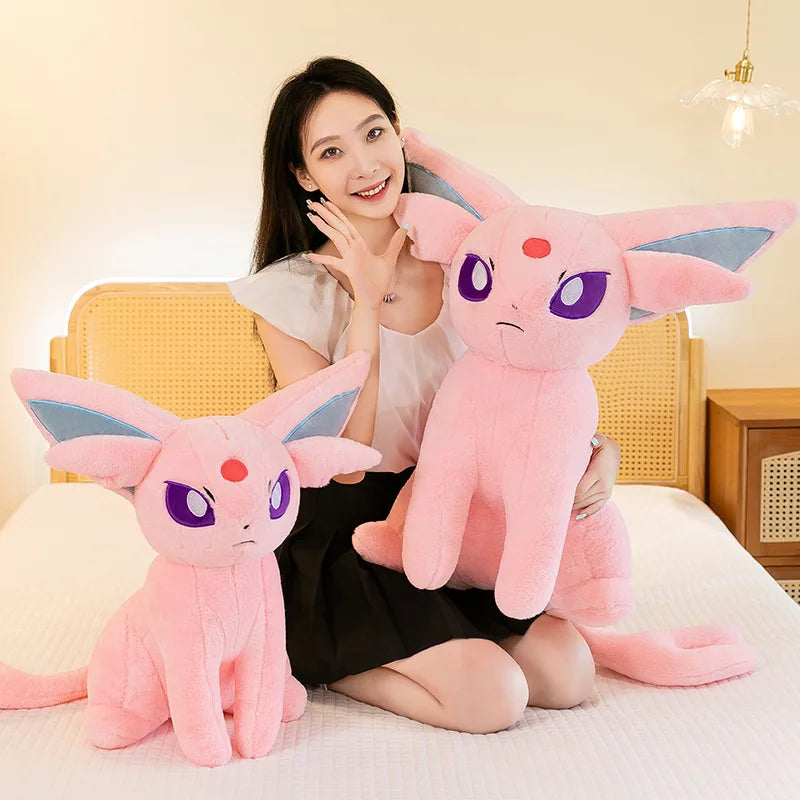 40/70cm Espeon Pokemon Plush Toys Large Anime Doll Pillow Cartoon Giant Pokémon Eifie Plushie Stuffed Gift for Kids Christmas