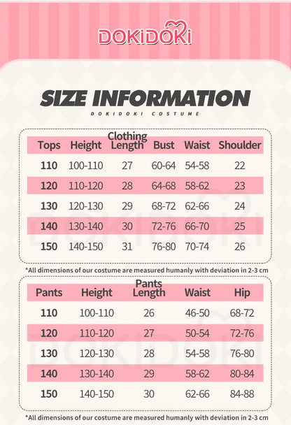 【Last Batch】IN STOCK Miraa Rumii Cosplay Costume【110-150】DokiDoki-N Halloween Family Girls Black Golden Suit Plus Size