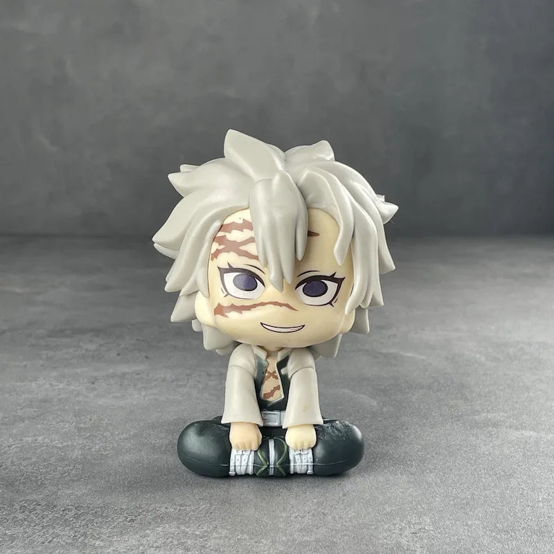 New Demon Slayer Anime Figure Q Version Wind Column Love Column Model Toy Wholesale Ghost Extingishment Blades Honny Souichi