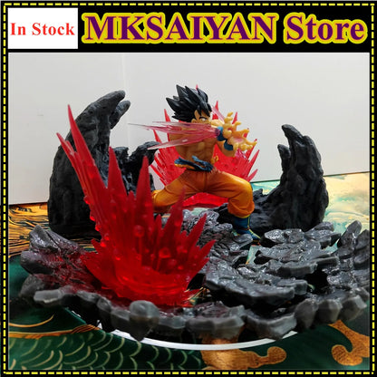 DBZ Son Goku Kamehameha Anime Figure Toys PVC Model Collection Dragon Ball Z DIY Effects Action Figurine Gift