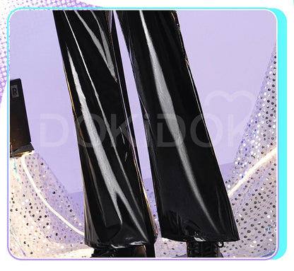 IN STOCK MIKUOO Cosplay Costume DokiDoki-R Mikuoo Cospaly Men Black Suit Costume Mikuu Christmas Cosplay