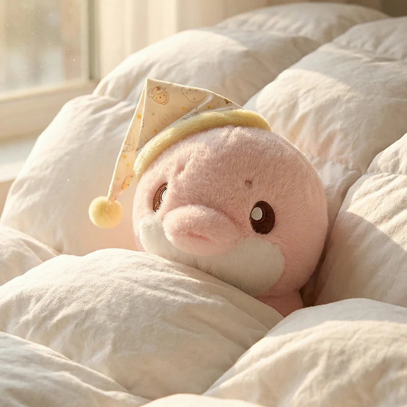 70cm Ocean Themed Decorative Pillow Chubby Dolphin and Seal Plushies Soft Toy Large Plush Sleeping Pillow Girl Boy Gift