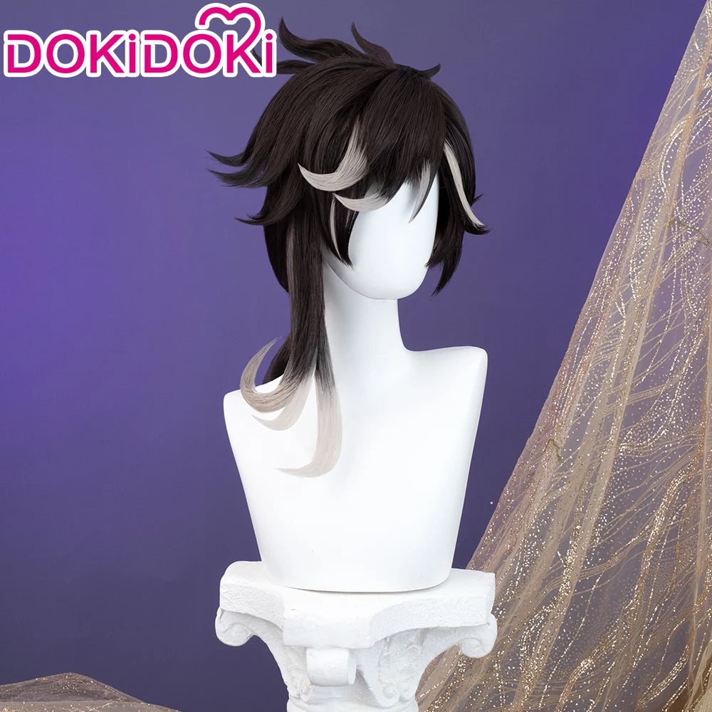 IN STOCK Sethos Wig Game Genshin Impact Cosplay Wig DokiDoki Sumeru New Character Sethos Cosplay Men 70cm Hair Free Wig Cap