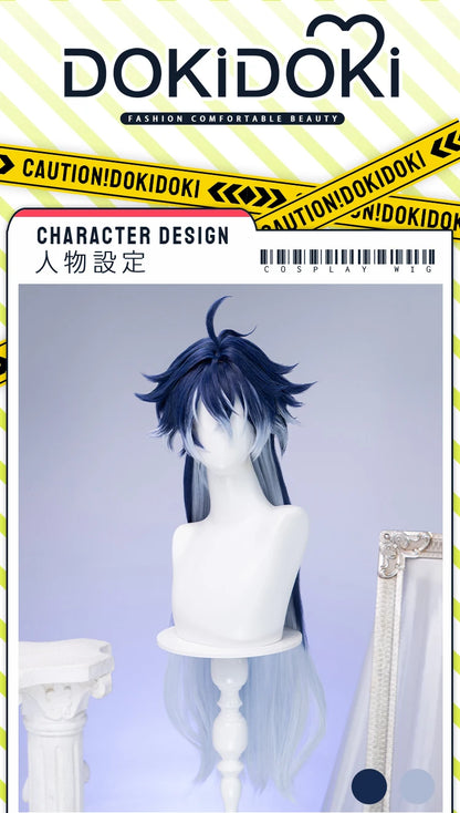 IN STOCK Ineffa Nefer Jahoda Flins Wig Game Genshin Impact DokiDoki Men Gradient Deying Hair Flins Cosplay Free Cap Halloween