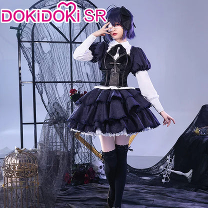 IN STOCK Takanashi Rikka Cosplay Costume Anime Love, Chunibyo & Other Delusions DokiDoki-SR Rikka Lolita Dress Gothic Costume