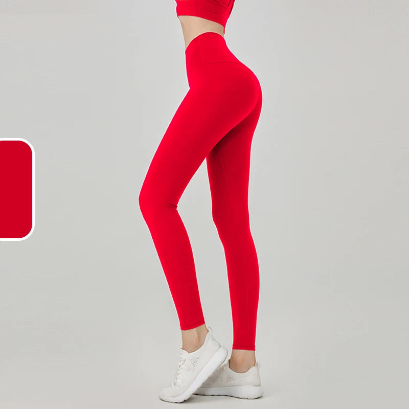 2025 Codex Seamless Yoga Leggings Women’s Sports Tights Gym Workout Fitness Pants Athletic Wear - Red / XL