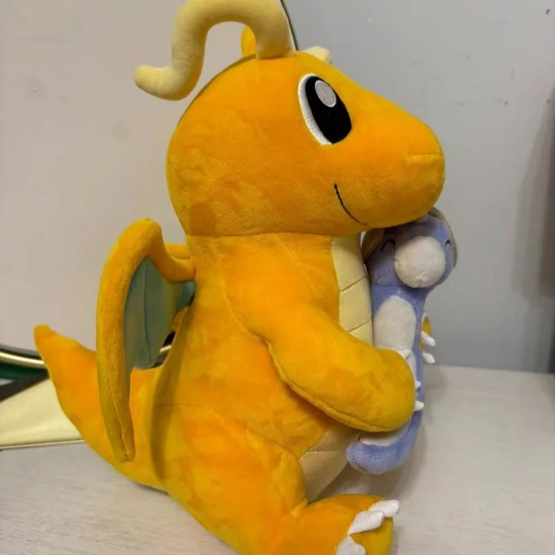 Pokemon Pikachu Plush A Late Bloomer Dragonite Doll Tyranitar Larvitar Toy Pupitar Dratini  Dragonair Soft Gift For Children