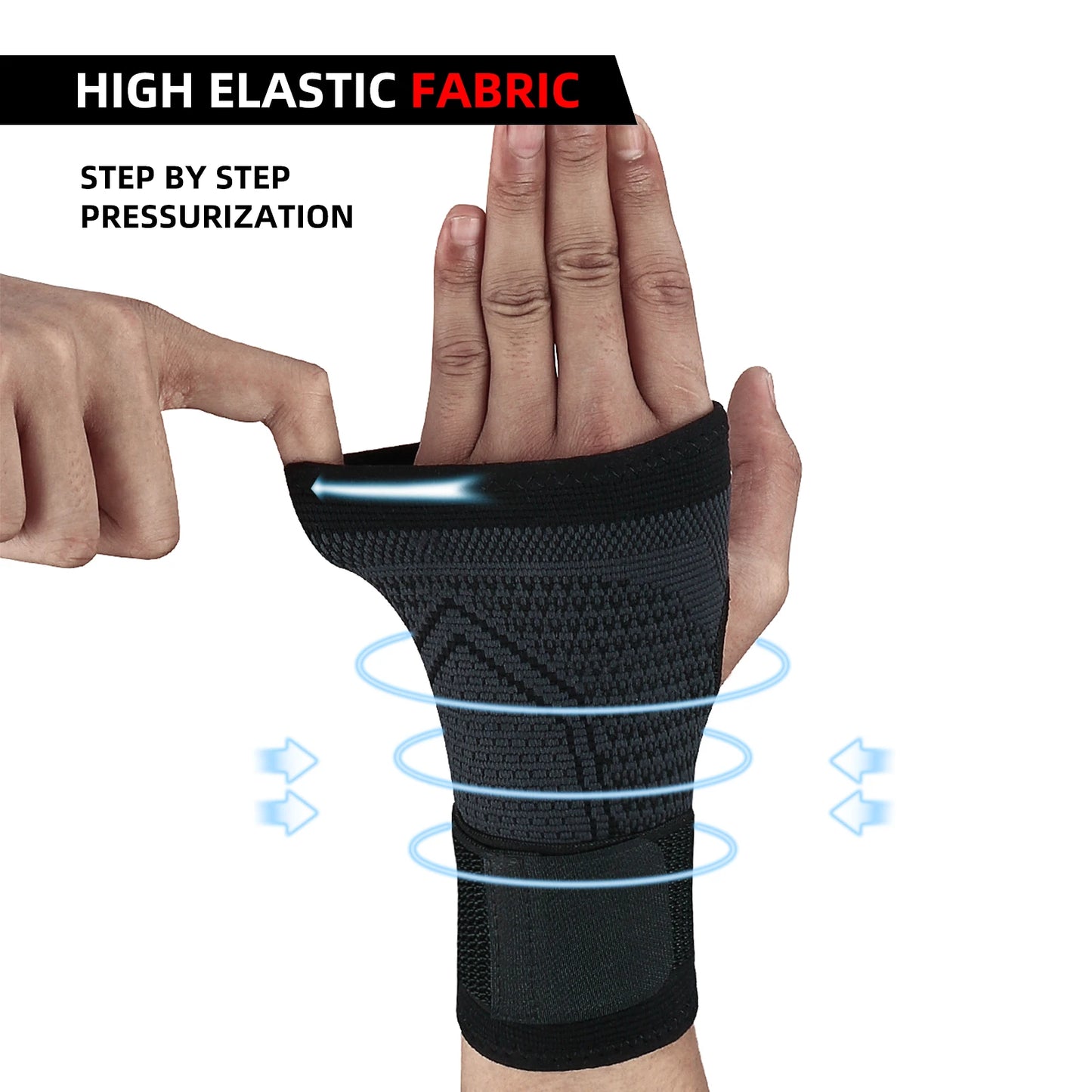 1pc /2pc Wrist Protector Wrist Protector Wrist Support, Wrist Protector Strap, Compression Gloves For Carpal Tunnel China Manu